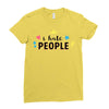 I Hate People Ladies Fitted T-Shirt