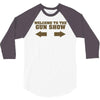 welcome to the gun show ron burdundy anchorman inspired gift funny 3/4 Sleeve Shirt