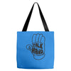 talk to the hand Tote Bags