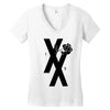 mgk t xx shirt flower black rose Women's V-Neck T-Shirt