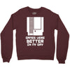 nes games were better unisex Crewneck Sweatshirt