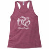 camera photographer Racerback Tank
