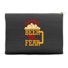 drink beer fuck fear Accessory Pouches
