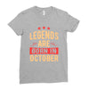 legends are born in october Ladies Fitted T-Shirt