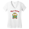 hippie holidays Women's V-Neck T-Shirt