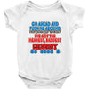 push me around granny Baby Onesie
