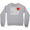 love peace and bacon grease Crewneck Sweatshirt