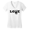 love peace Women's V-Neck T-Shirt