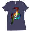 jake paul colorful galaxy Ladies Fitted T-Shirt