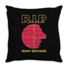 R.I.P Throw Pillow