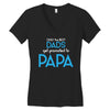 Only the Best Dads get Promoted to Papa Women's V-Neck T-Shirt