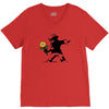 banksy flower V-Neck Tee