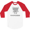 pitbull american pit bull spiked dog collar 3/4 Sleeve Shirt