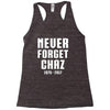 Never Forget Chaz Racerback Tank