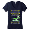 mess with my daughter and from a place Women's V-Neck T-Shirt