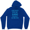 alphabet abc elemno Unisex Hoodie