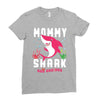 mommy shark doo doo doo family matching Ladies Fitted T-Shirt