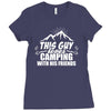This Guy Loves Camping With His Friend Ladies Fitted T-Shirt