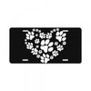 cat love paw License Plate