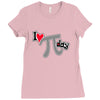 i heart pi day Ladies Fitted T-Shirt