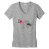 i heart pi day Women's V-Neck T-Shirt