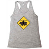 bear shark Racerback Tank