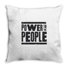 power to the people Throw Pillow