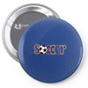 soccer neon rhinestud Pin-back button