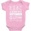 Born In September Baby Onesie