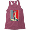 beaker meep poster, ideal birthday gift or present Racerback Tank