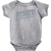 the force is strong with this one Baby Onesie