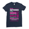 quens are born in september Ladies Fitted T-Shirt