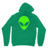 uomo alieno ufo stampa verde fluo divertente mitiche Unisex Hoodie