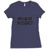 because internet girls Ladies Fitted T-Shirt