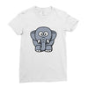 kids elephant Ladies Fitted T-Shirt