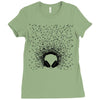 headphones Ladies Fitted T-Shirt