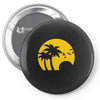 beach silhouette birds sand sunset Pin-back button