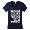 Vietnam Veteran Granddaughter Women's V-Neck T-Shirt