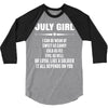 Super July Girl 3/4 Sleeve Shirt