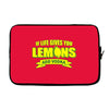 if life gives you lemons, add vodka t shirt Laptop sleeve