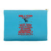 zebra animals lover Accessory Pouches