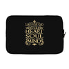 love the lord your god heart soul mind Laptop sleeve