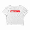 Fake Texts Hypebeast Crop Top