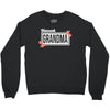 blessed grandma with flower white color Crewneck Sweatshirt