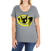 arkham orgins joker bat Ladies Curvy T-Shirt