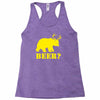 beer t shirt bear plus deer funny tee drinking college humor party shi Racerback Tank