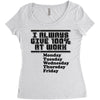always give 100 percent Women's Triblend Scoop T-shirt