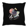 reaper's pizza Throw Pillow