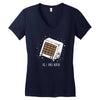 space heater Women's V-Neck T-Shirt
