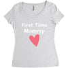 first time mommy Women's Triblend Scoop T-shirt